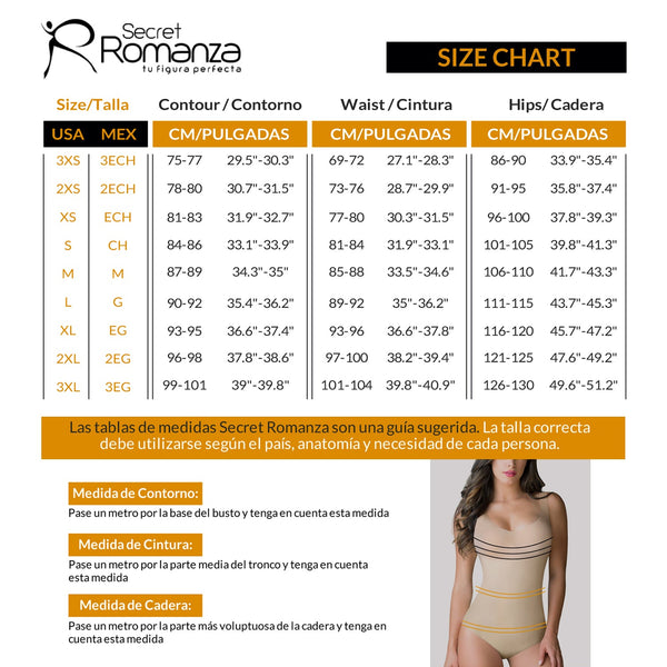 Romanza: 2061, Colombian Strapless Shapewear Tummy Control