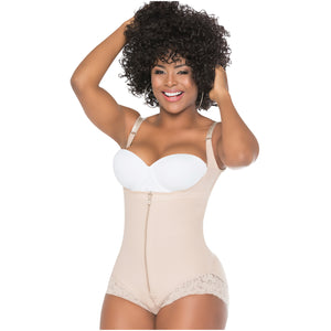 Salome Shapewear: 0413 -  Butt Lifter Tummy Control Shapewear for Women | Open Bust Hiphugger Bodysuit | Powernet