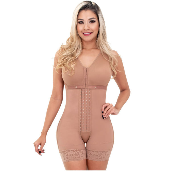 Bling Shapers Colombian Fajas with Sleeves and Built-In Bra –