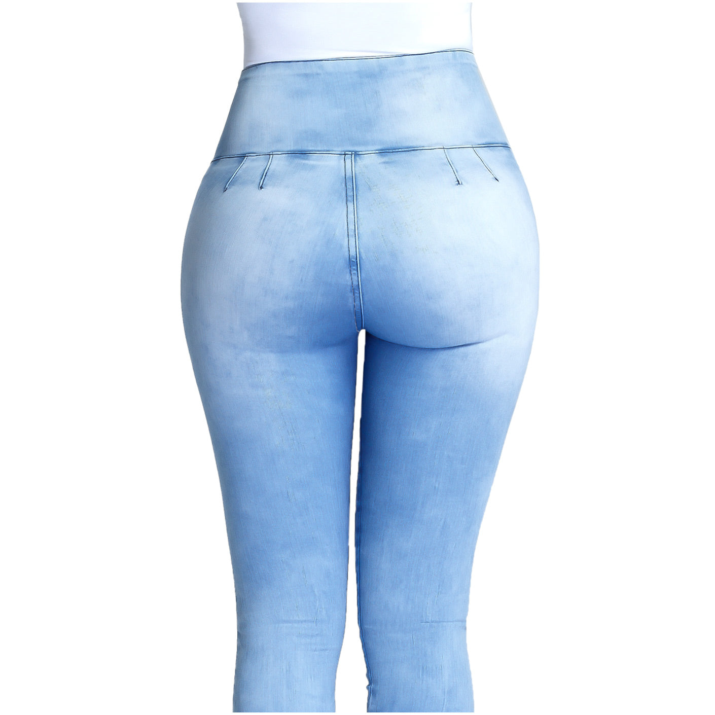 Butt Lifter Women Jeans High Rise Waist Levanta Cola Colombiano Blue