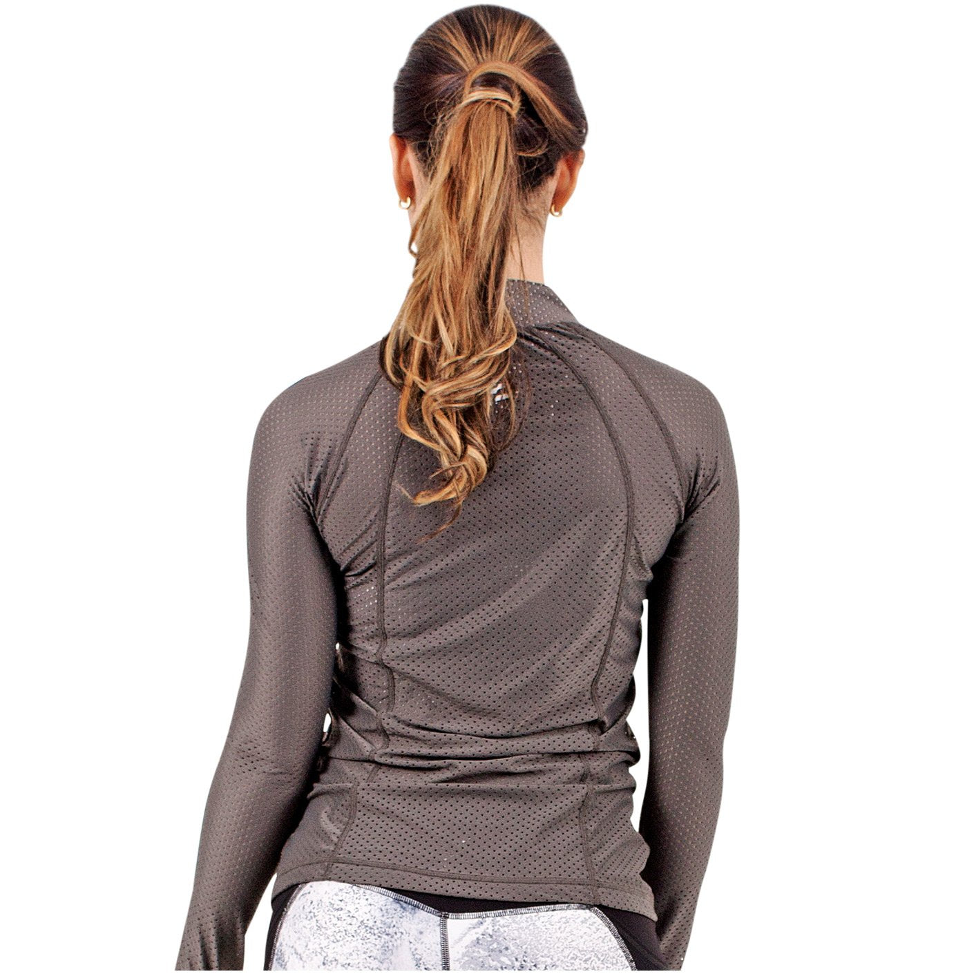 FLEXMEE Activewear: 934000 - Marble See-Through Shirt For Women