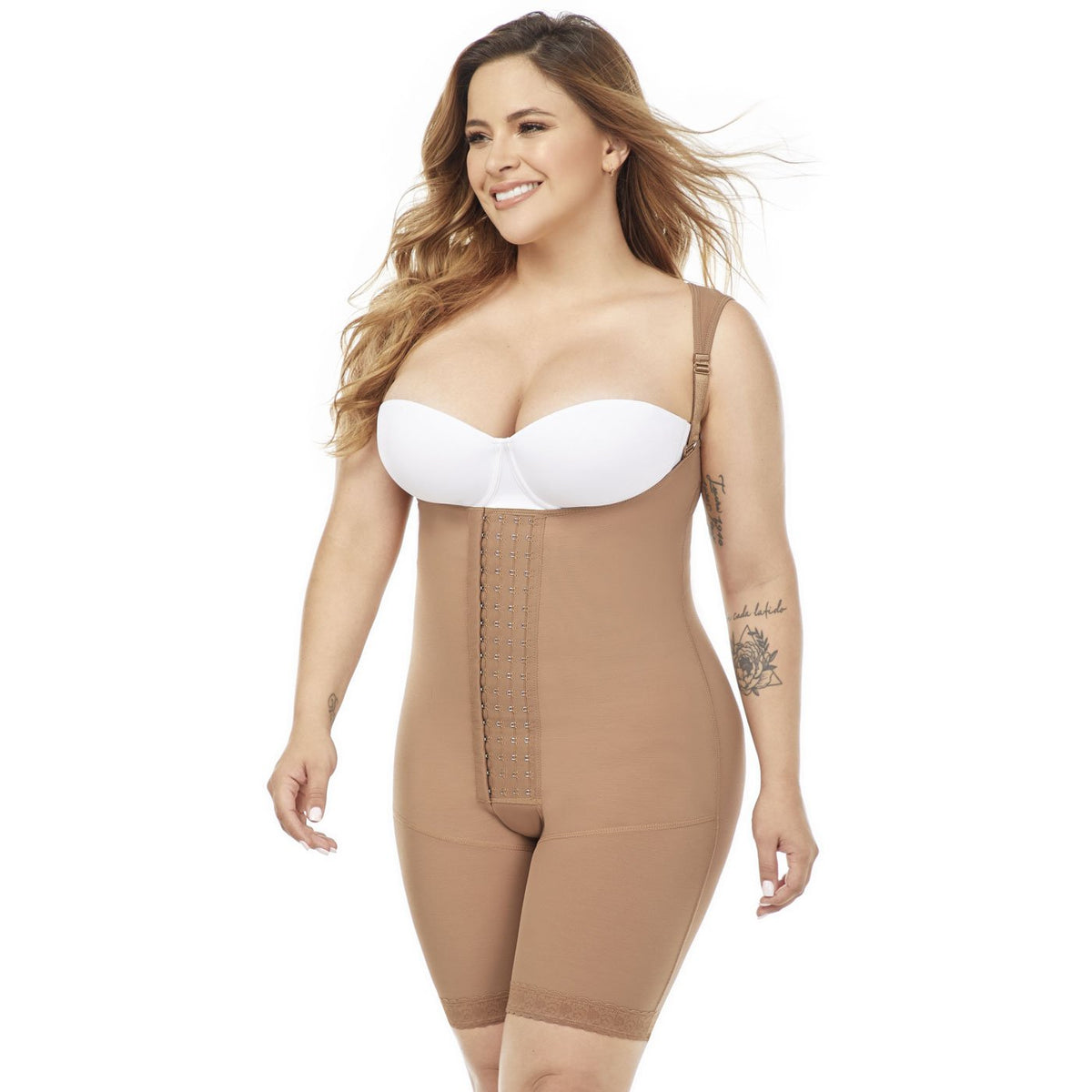 Post-Surgical Short Girdle with Side Zippers And Wide Straps