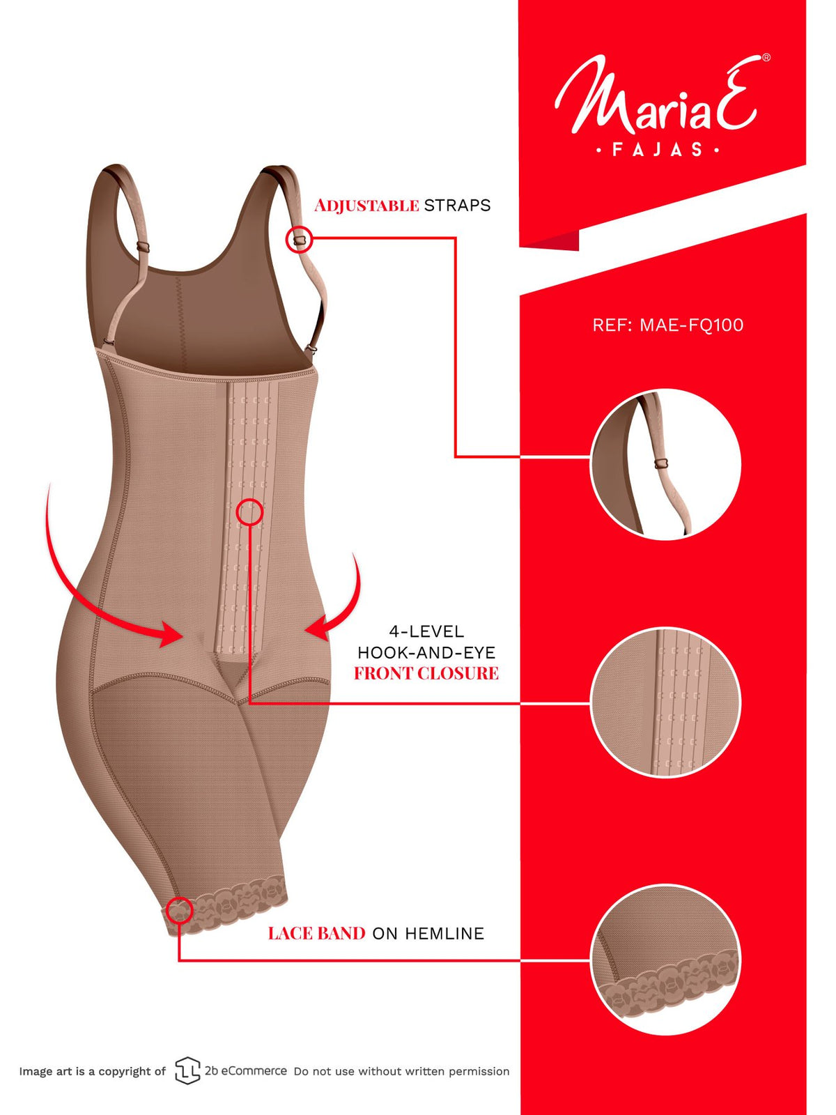 María E Shapewear: 9143 - Butt Lifting High-Waisted Shapewear with Side  Zipper