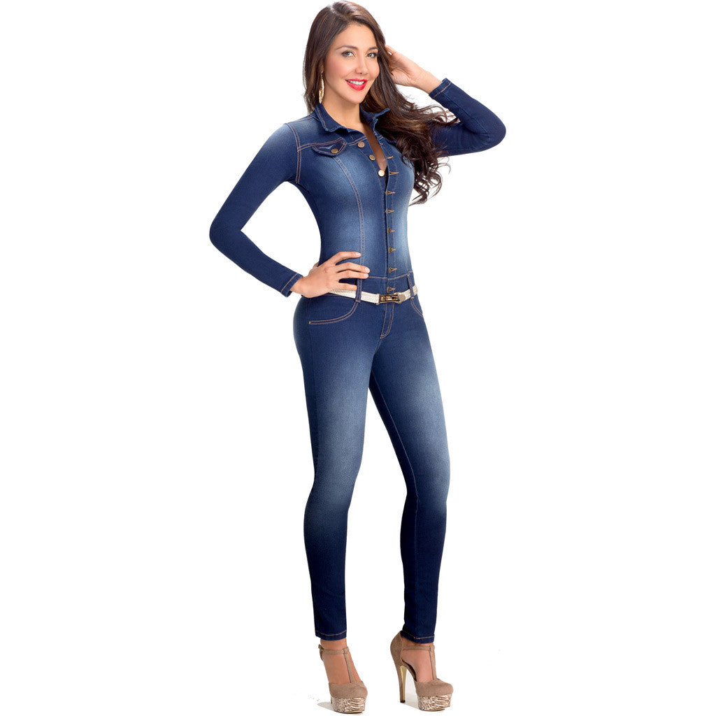 Lowla Blue Jumpsuits for Women with Compression 268217 - Showmee Store