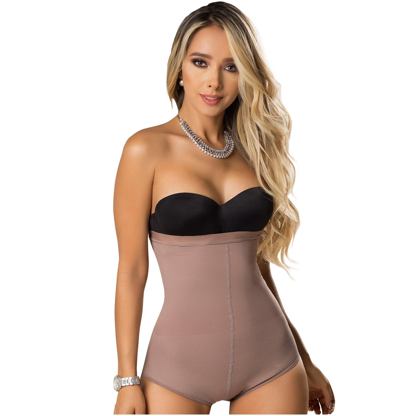 Body Suit For Women With Silicone Band Gusset Opening With Hooks Strapless  Sculpt Torso Seamless