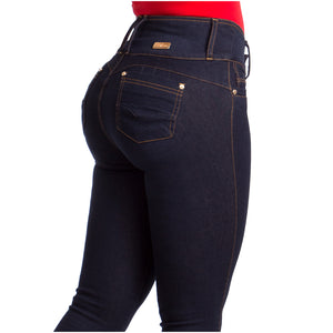 LT.Rose Jeans: CS3B04 - Mid-Rise Butt Lifter Skinny Jeans