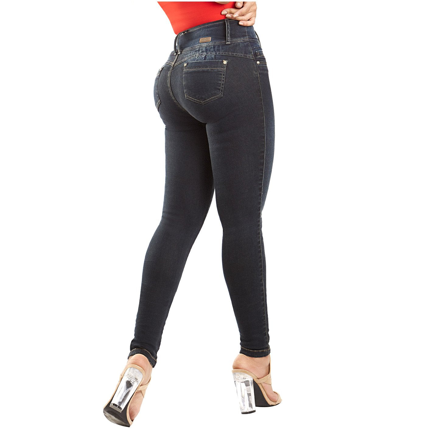 LT.Rose Jeans: CS3B04 - Mid-Rise Butt Lifter Skinny Jeans
