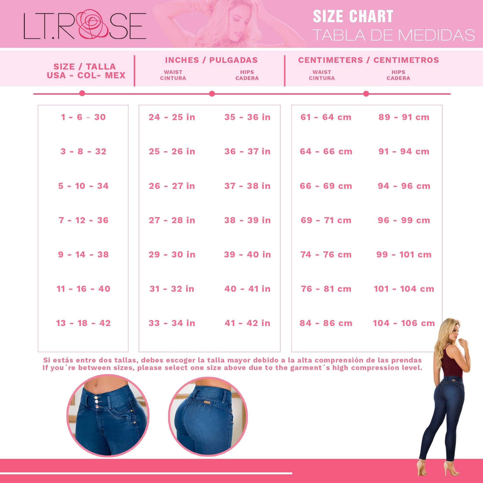 Buy LT.ROSE Butt Lifting Colombian Pants Up Jeans Pantalones Colombianos Levanta  Cola Online at desertcartINDIA