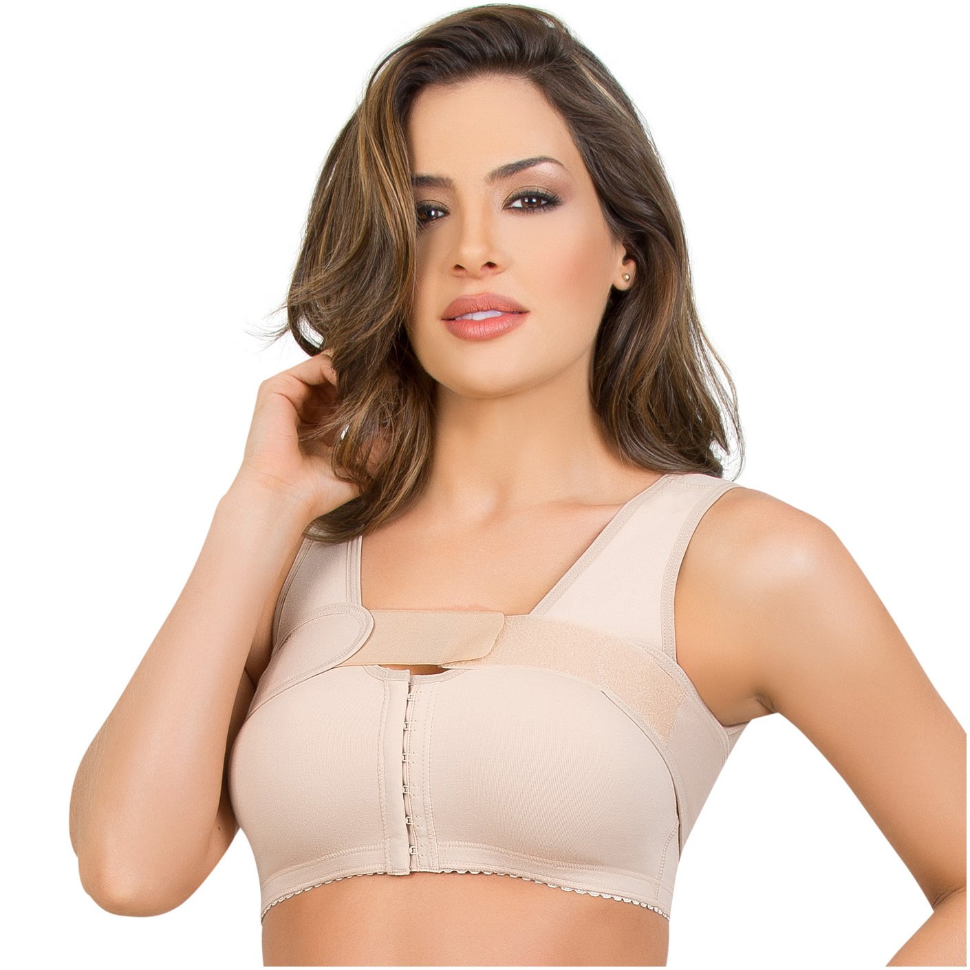 Post Surgical Liposuction Compression Bra with Implant Stabilizer