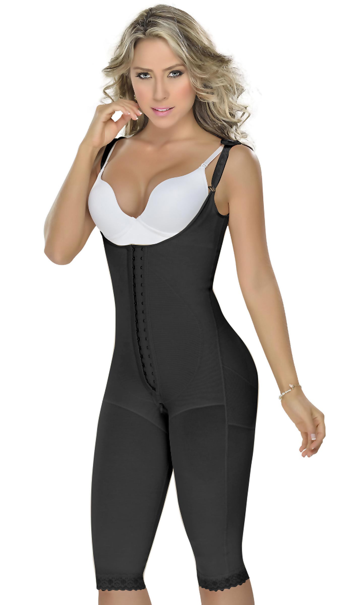 M&D Shapewear: 0078 - Above Knees Long Shaping Compression Garment - Showmee Store