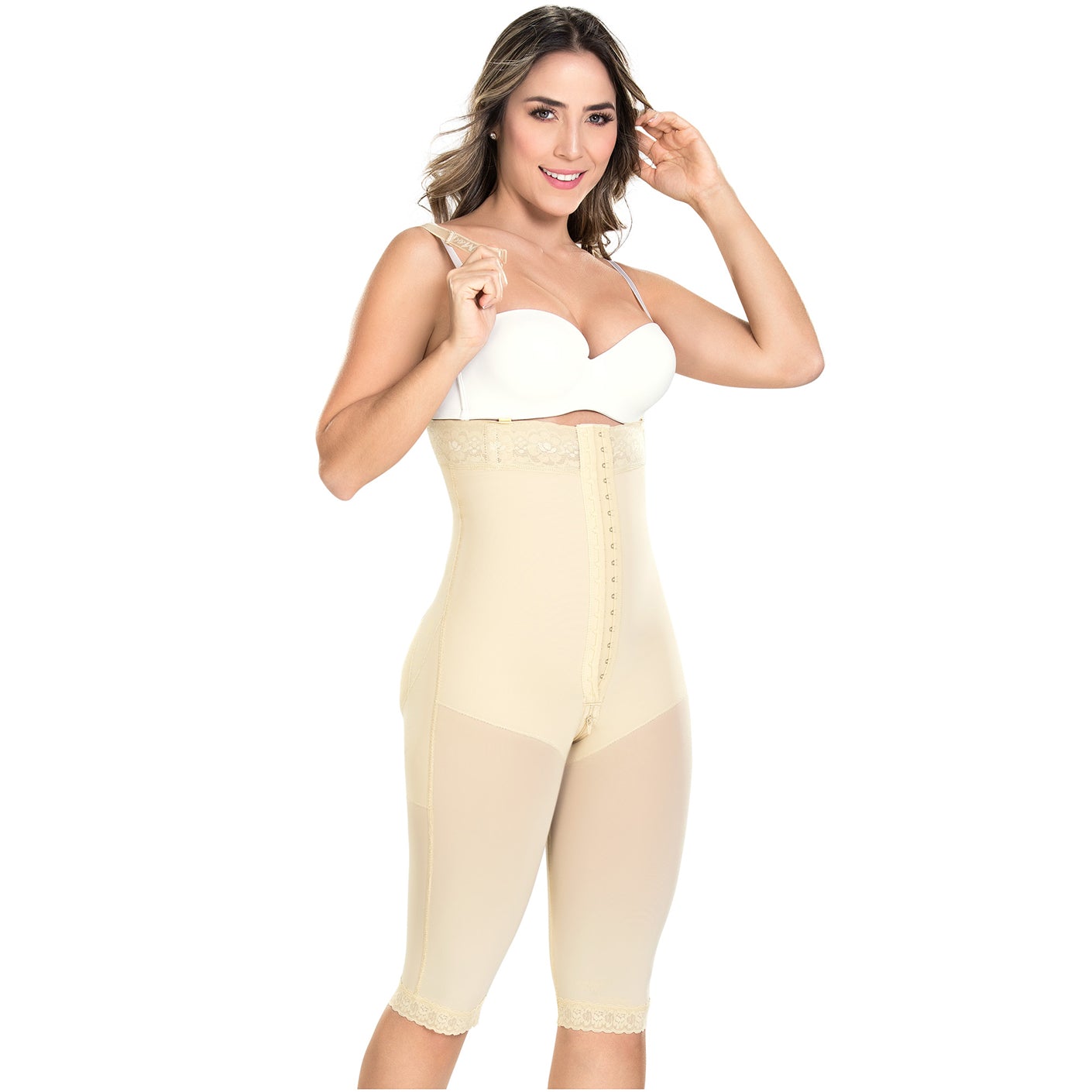 M&D Shapewear: 0076 - Colombian Strapless Butt Lifting Tummy Control Shapewear / Powernet