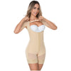 M&D Shapewear: 0164 - Mid Thigh Long Sleeved Compression Body Shaper