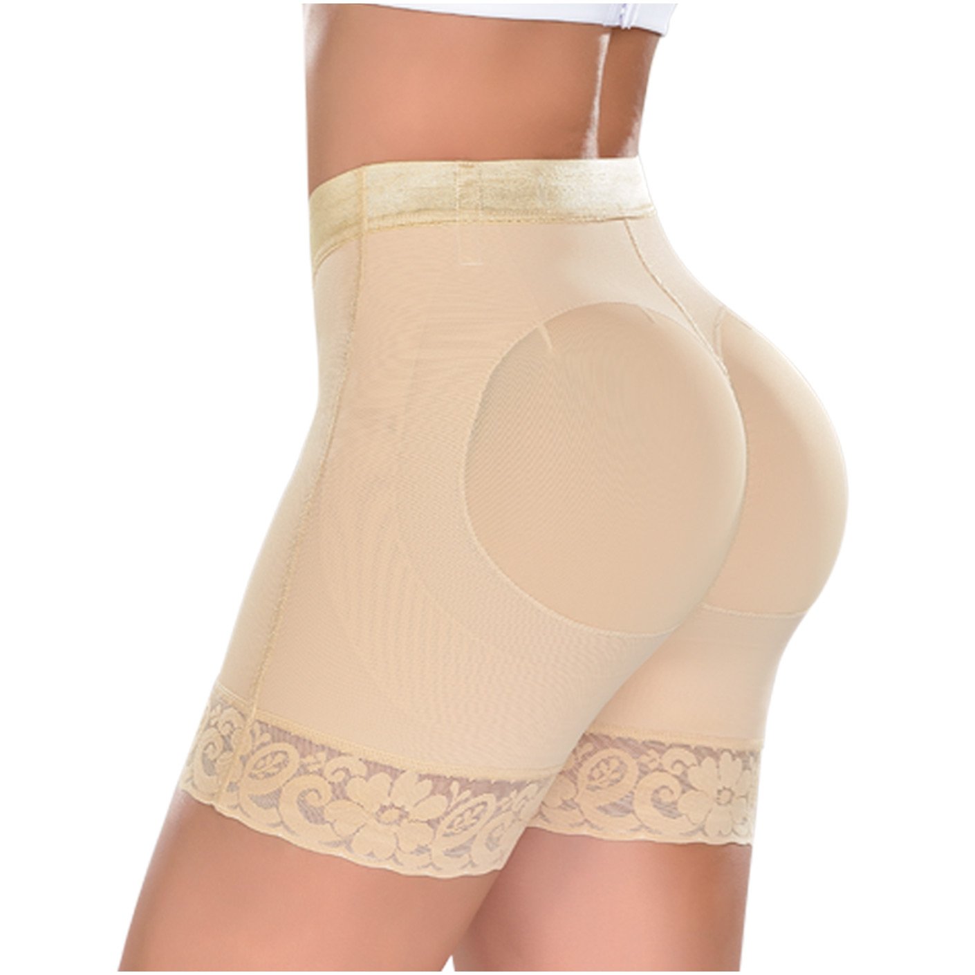 M&D Shapewear: 0216 - Extra High-Waisted Compression Shorts - Showmee Store