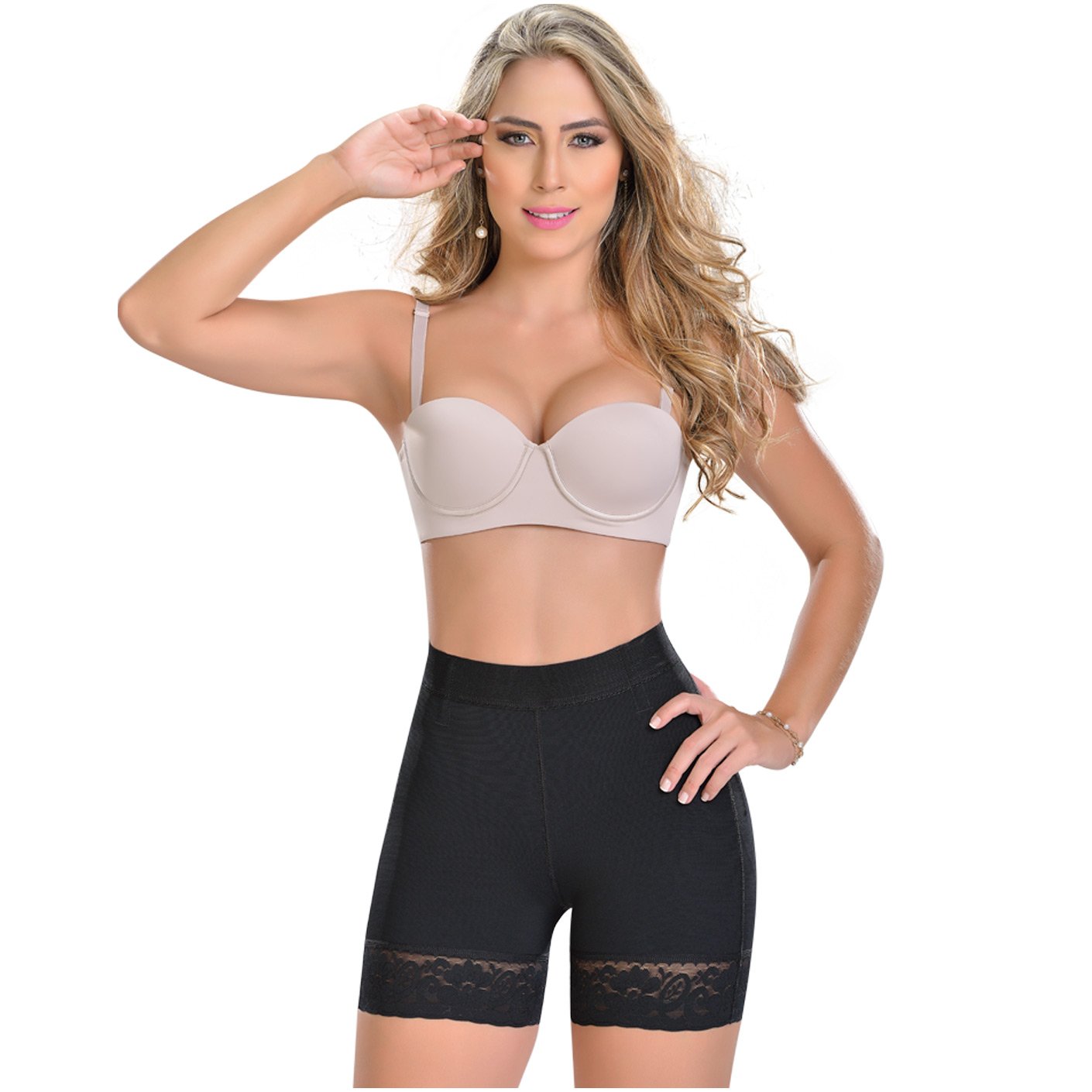 Fajas MYD 0327 Shorts de compresión de cintura alta para mujer / Power