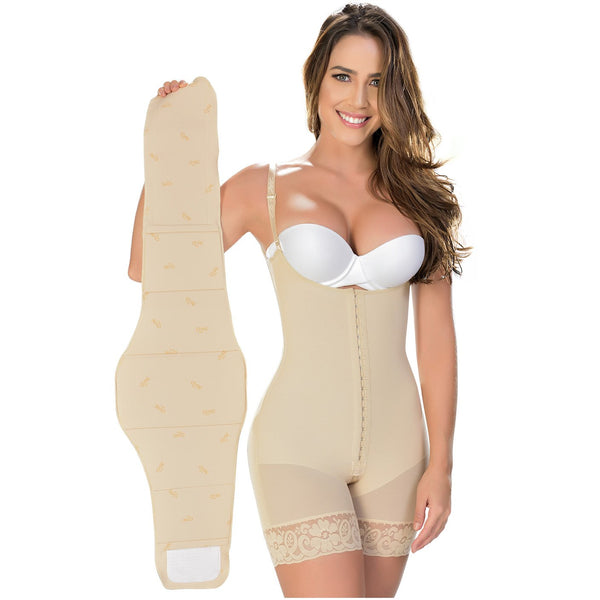 M&D Shapewear: 0066 - Mid Thigh Strapless High Compression Garment -  Showmee Store