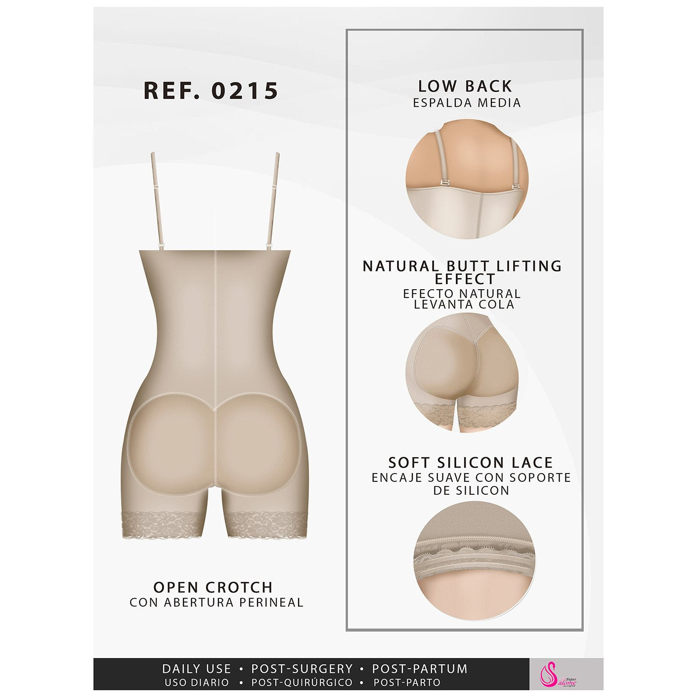 Salome Shapewear: 0417 - Open Bust Tummy Control Butt Lifter Shapewear -  Showmee Store