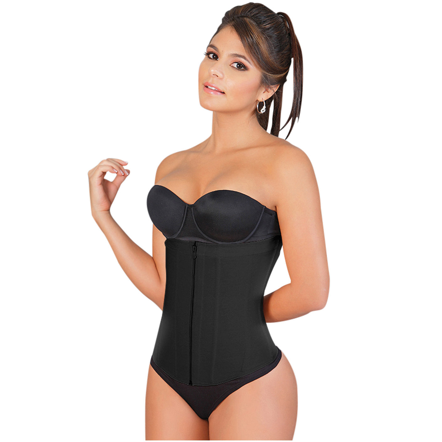 Salome Shapewear: 0315-1 - Strapless Waist Cincher Trainer for Women |  Colombian Body Shaper for Daily Use | Powernet