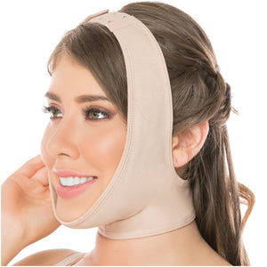 Salome Shapewear: 0322 - Post Surgery Chin Compression Slimmer Strap for Women | Powernet