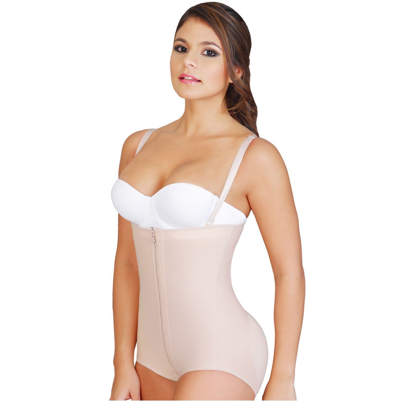 Colombian Strapless Butt Lifting Shapewear Bodysuit Girdle Powernet Slimming  New