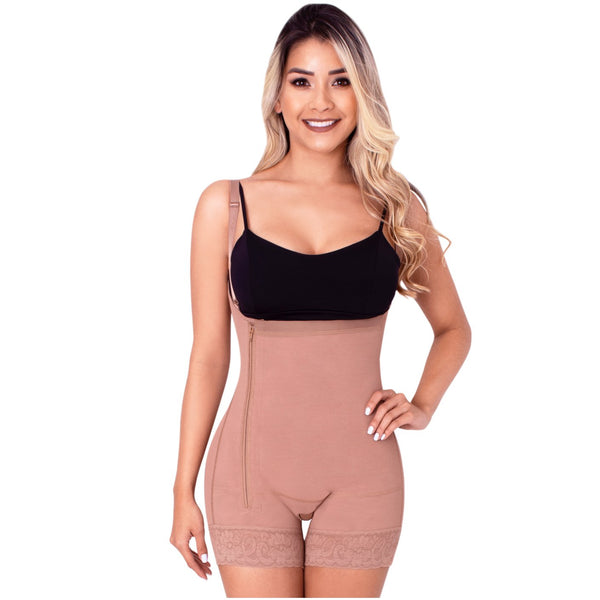 M&D Shapewear: 0768 - Mid Thigh Slimming Compression Body Shaper with -  Showmee Store