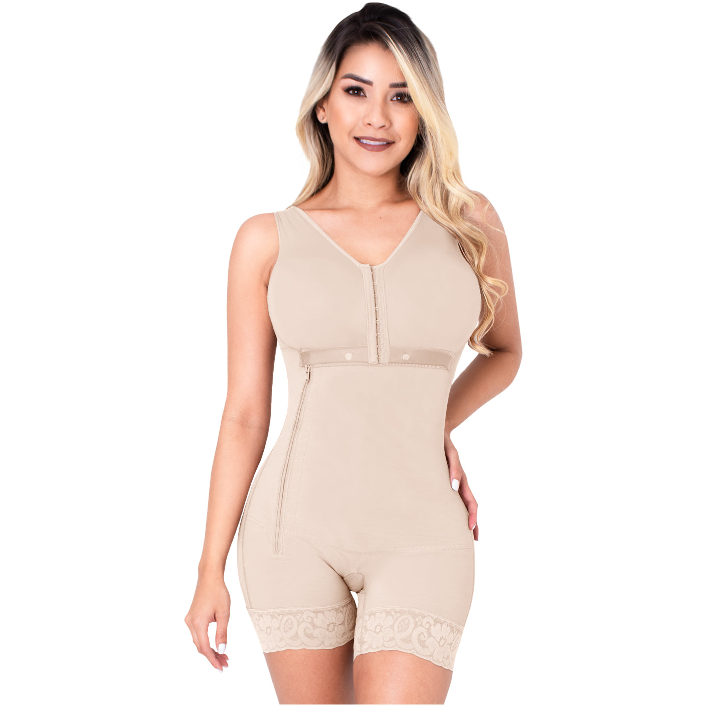 Sonryse Shapewear: 010 - Colombian Faja Knee Lenght with Built-in