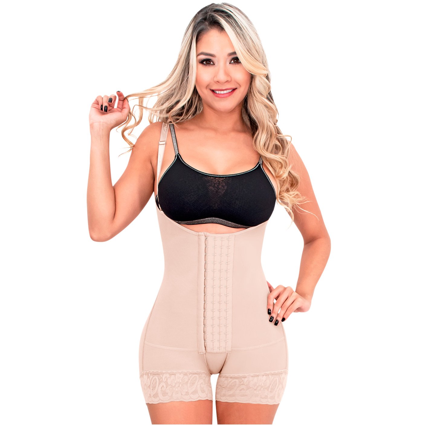 Fajas Colombianas M&D Post Surgery Mid Thigh Body Shaper W Arms Girdle  Slimming