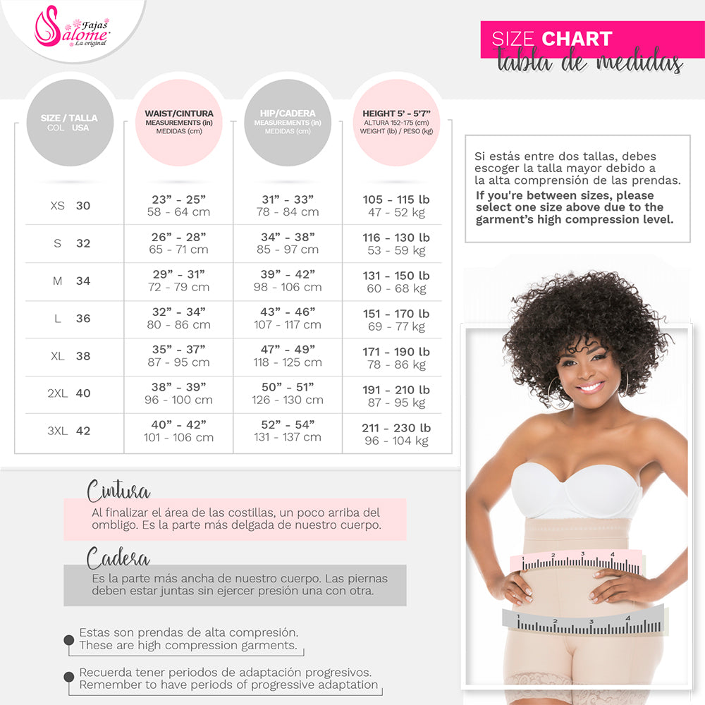 Salome Shapewear: 0319 - BBL Compression Shaping Shorts for Women