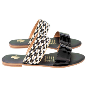 Silvia Cobos CONGA Flat Sandals Black