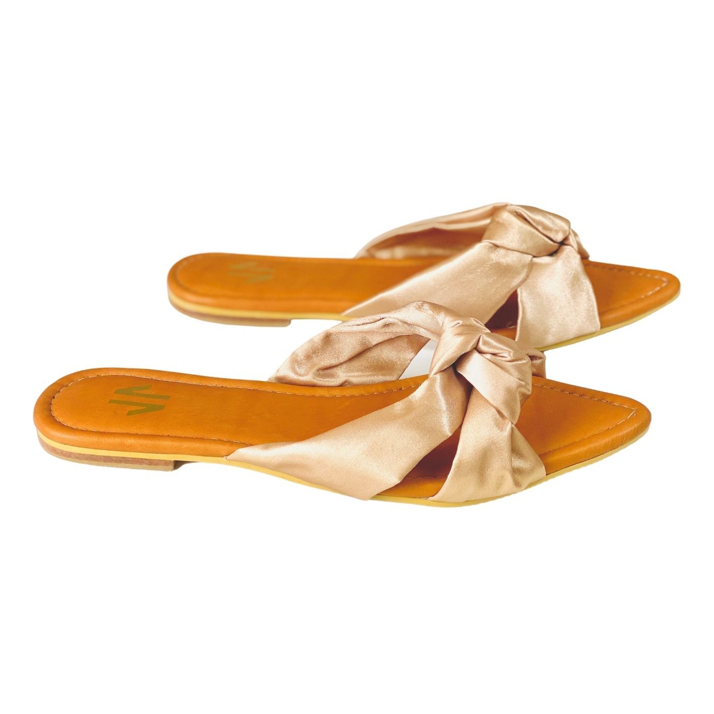 Silvia Cobos LOVE Flat Sandals in Beige