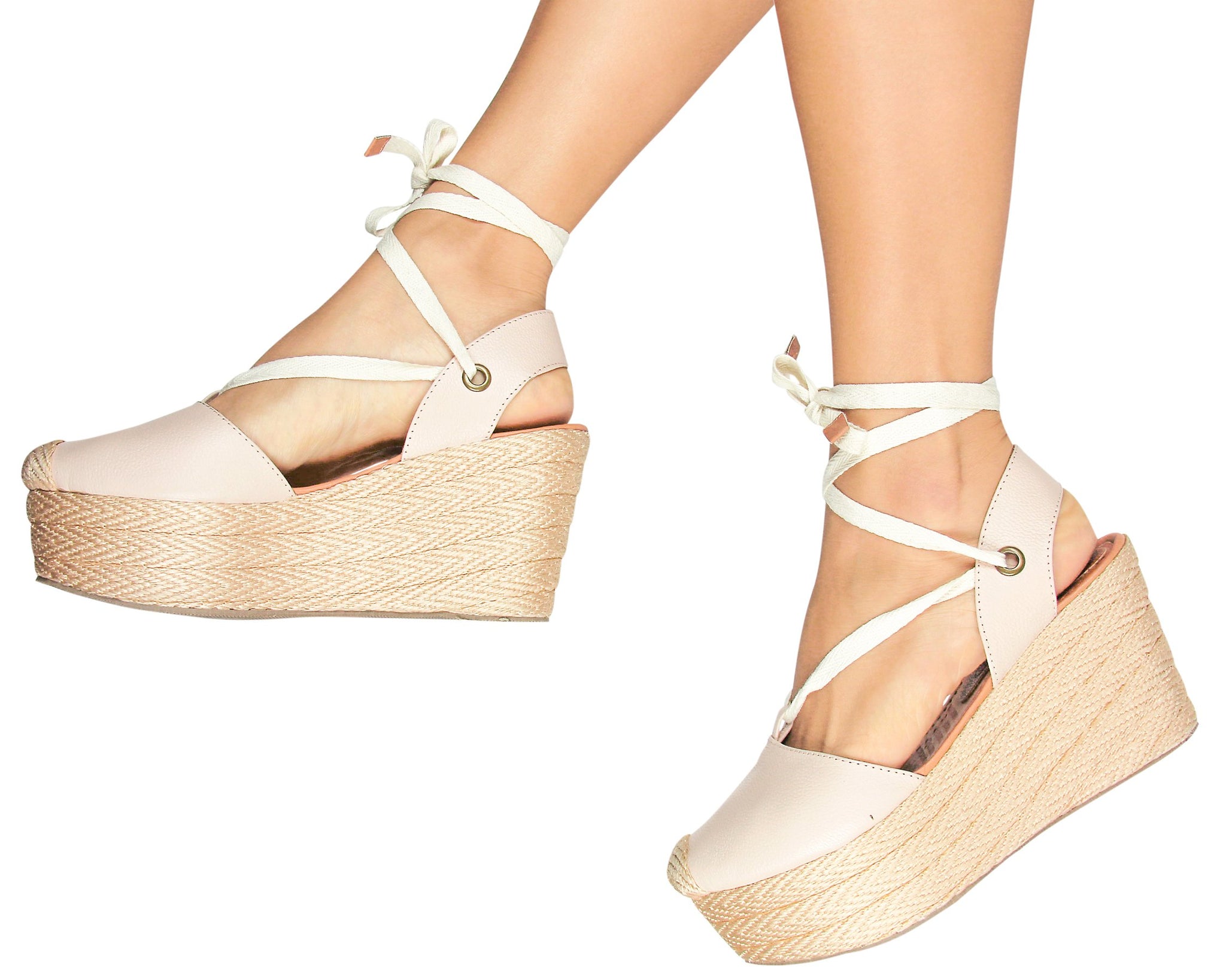Silvia Cobos LACE UP Leather Wedges